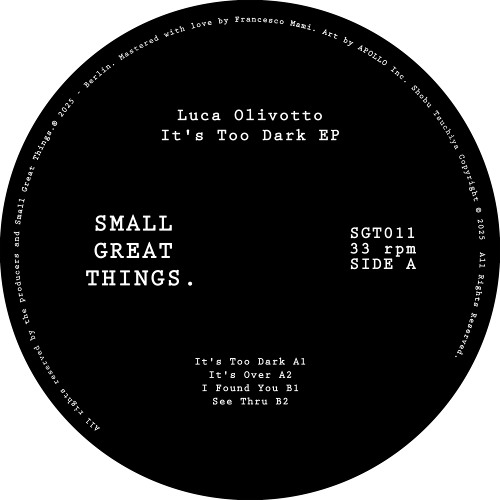 Luca Olivotto — It's Too Dark